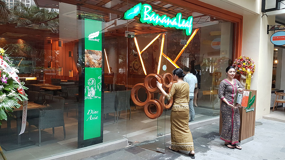 Banana Leaf Greenbelt 3 Menu Board