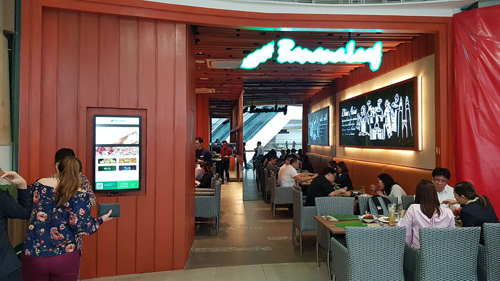 Banana Leaf Podium Menu Board